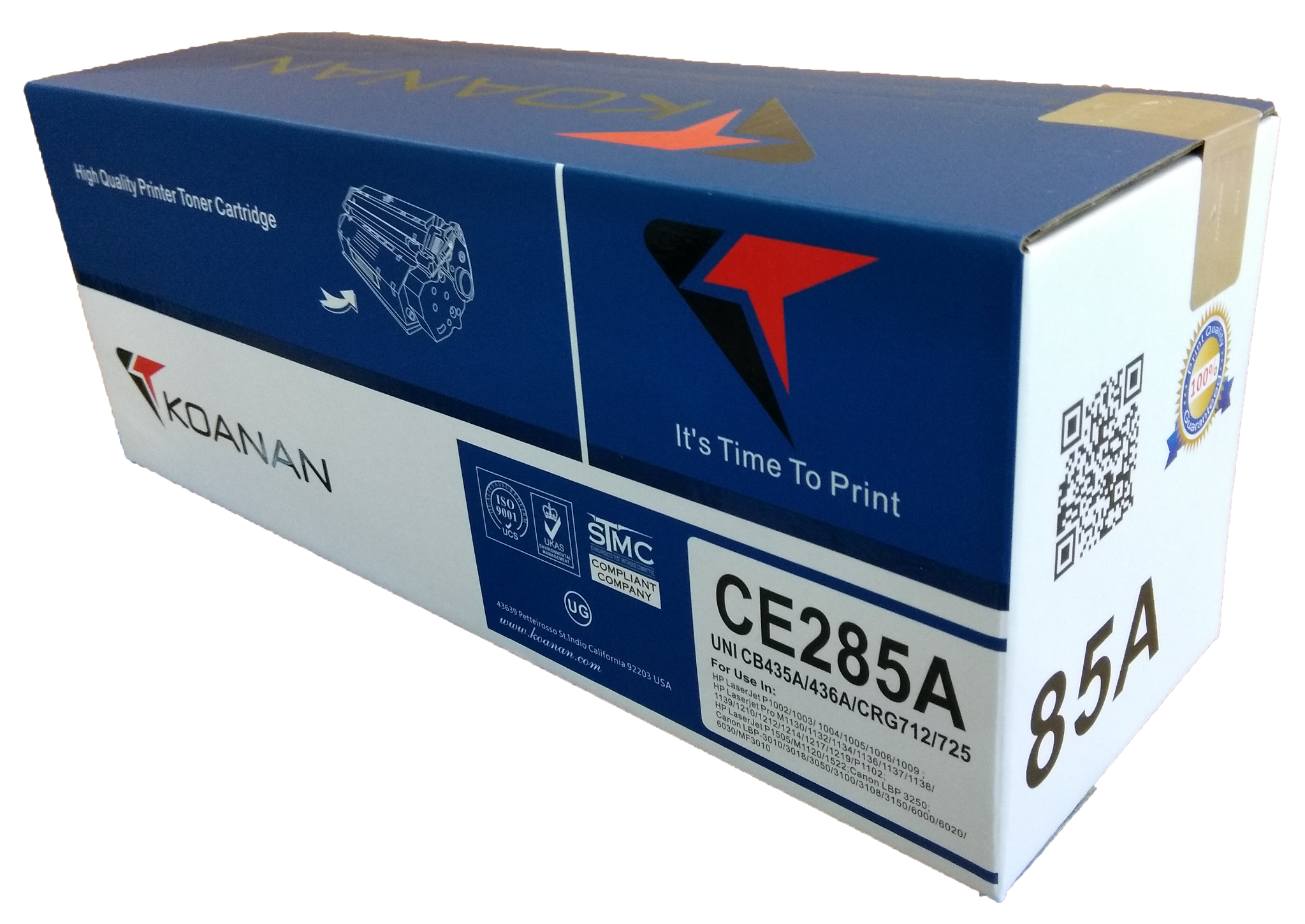 KOANAN compatible CE285A black toner cartridge
